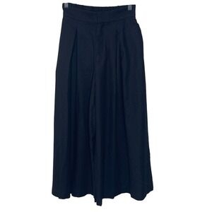 Journal Standard Black  Wide Leg Trousers High Waist Pleated Pants Japandi